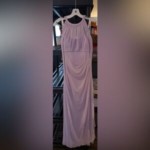 David's Bridal Lilac Maxi Dress